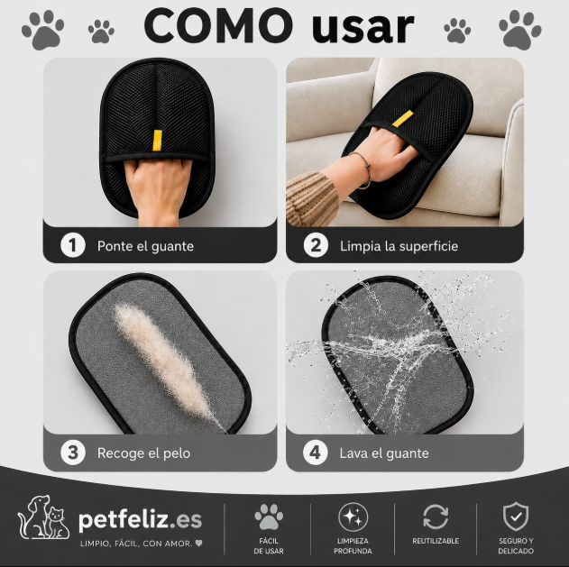 petfeliz.es Guante para Pelo